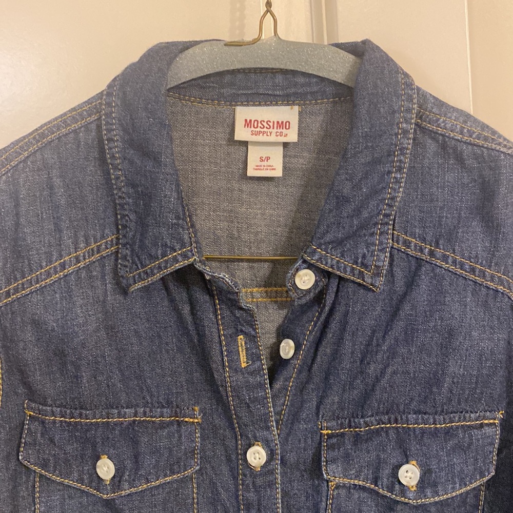 Denim Button-Down Shirt - Picture 6 of 7